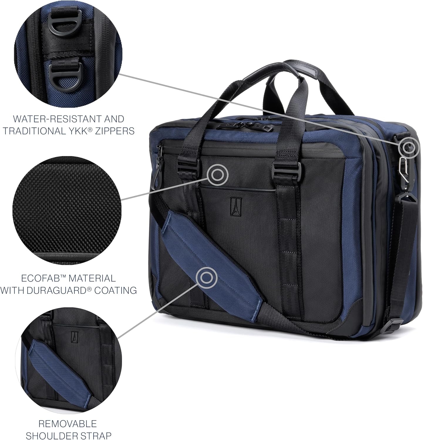 image:imageTravelpro Altitude Full Expansion Brief Black 16 Inch Laptop Business Bag With Fits 16Water Resistant for Work amp Travel Men amp WomenAviator Navy