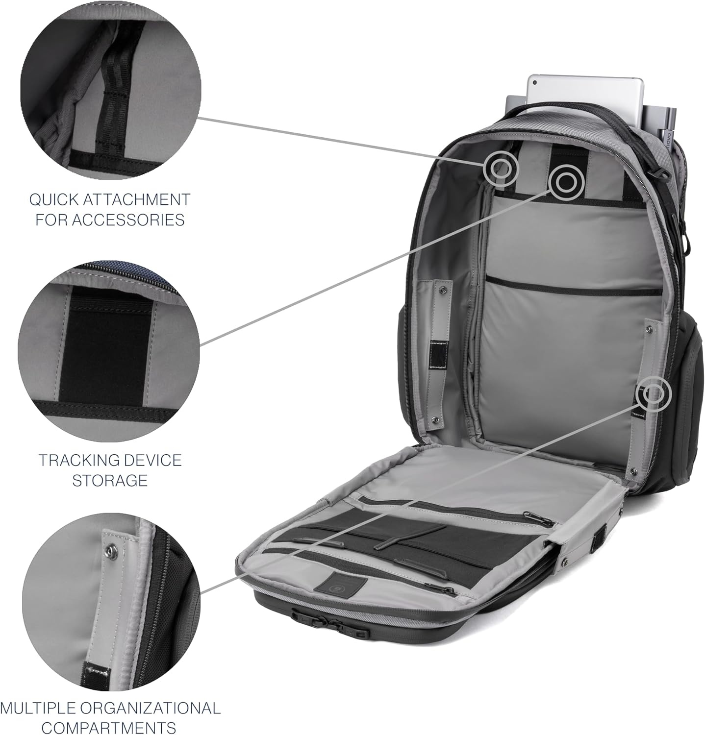 image:imageTravelpro Altitude Large Expandable Travel Laptop Backpack 3036L 16 InchFalcon Grey