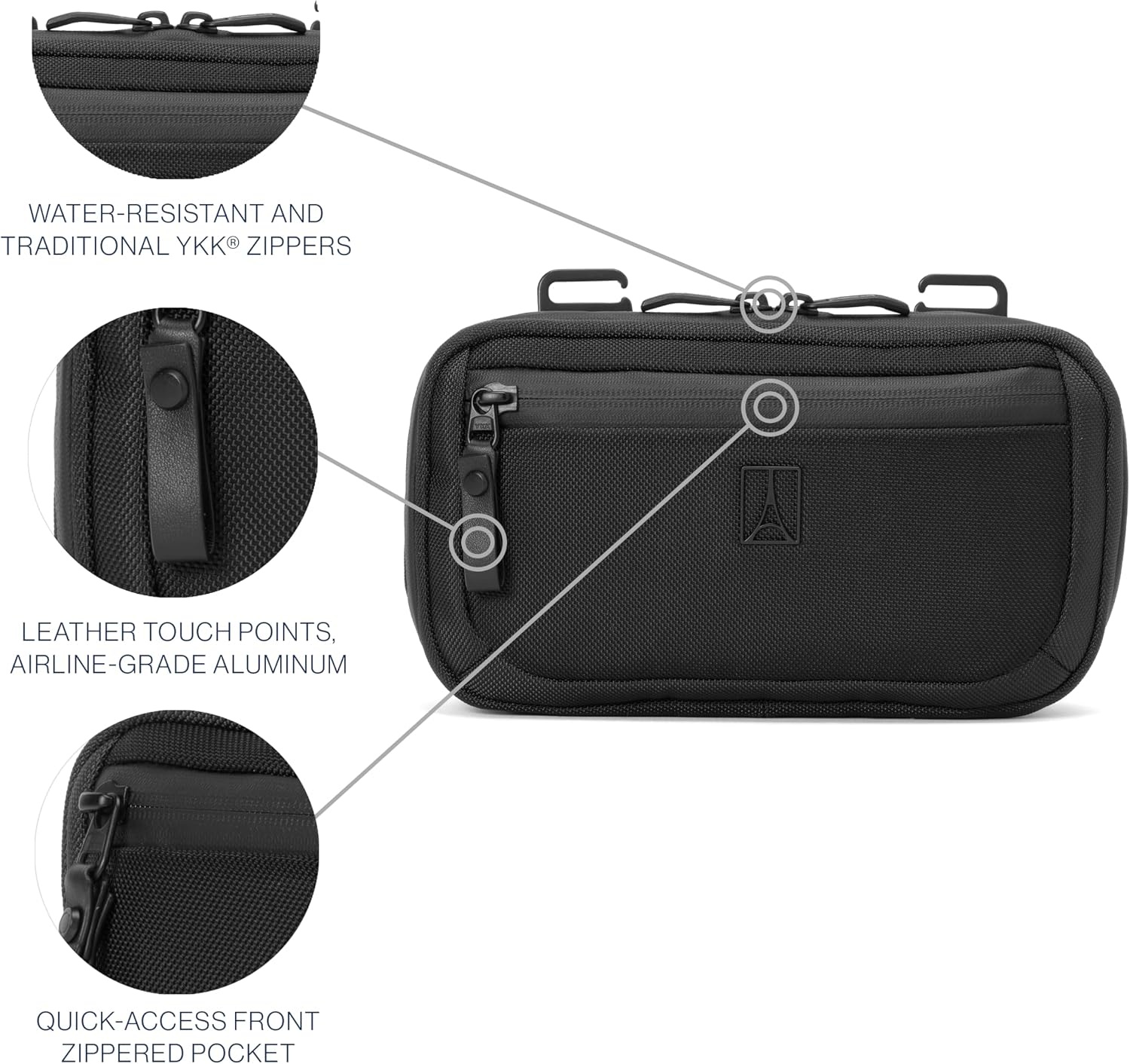 image:imageTravelpro Altitude Travel Essentials Organization Kit Black Handy for Work amp Business Trips Keeps All Your Accessories Neat Men amp Women