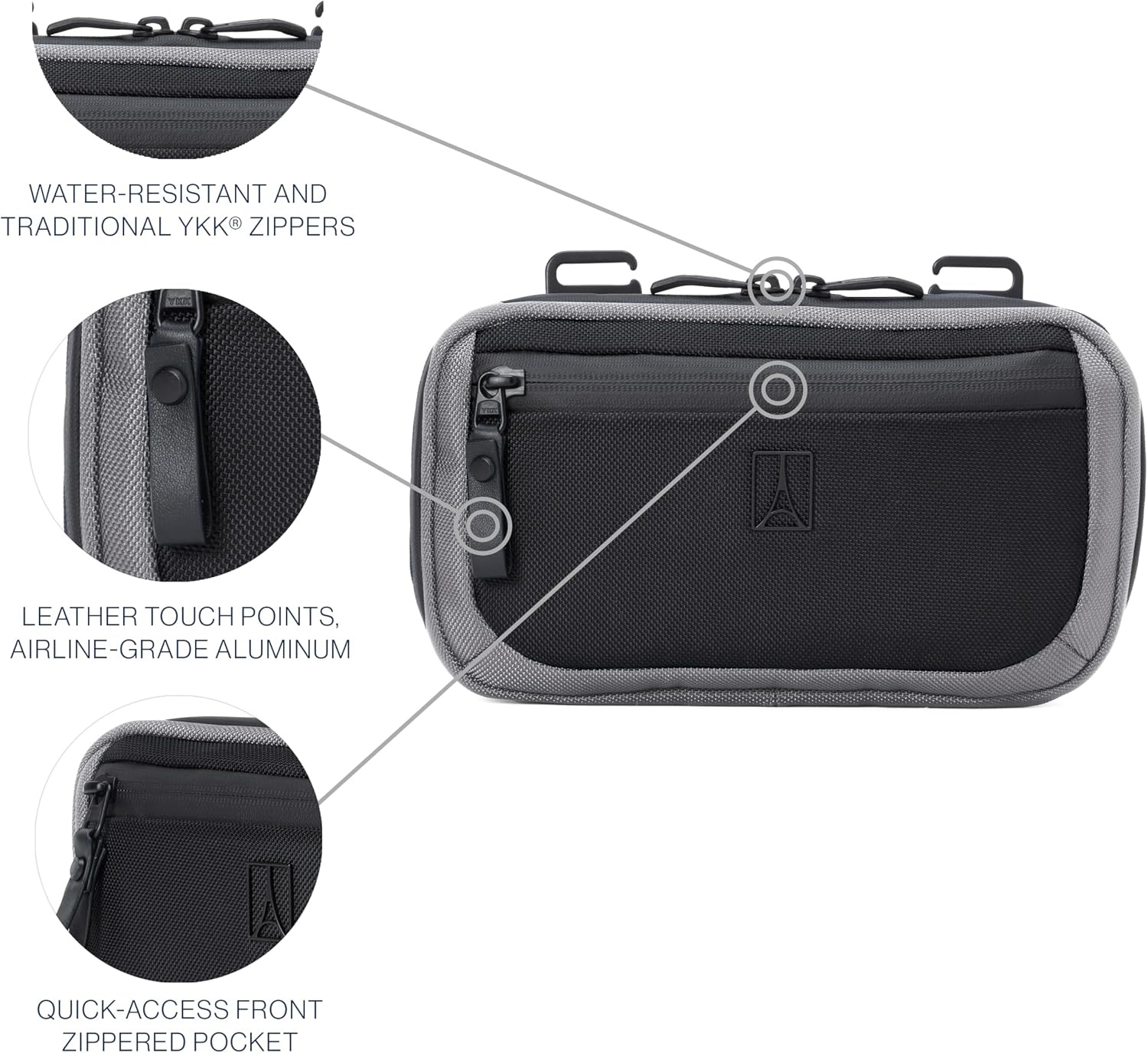 image:imageTravelpro Altitude Travel Essentials Organization Kit Grey Handy for Work amp Business Trips Keeps All Your Accessories Neat Men amp Women