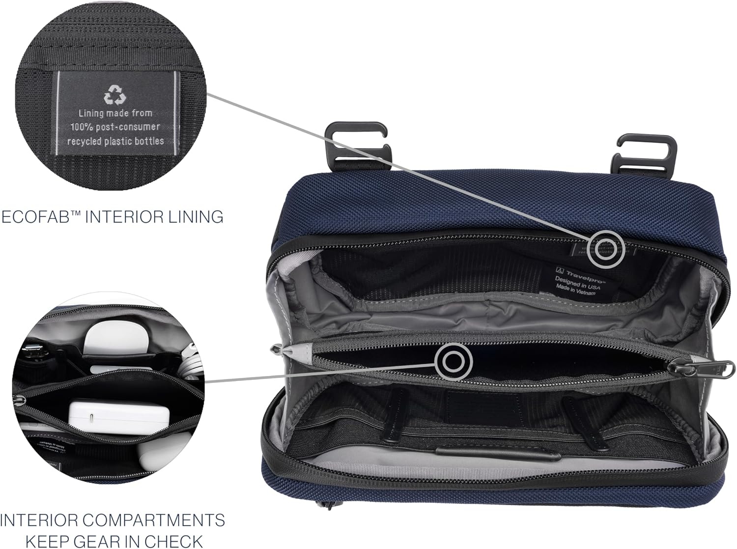 image:imageTravelpro Altitude Travel Essentials Organization Kit Navy Handy for Work amp Business Trips Keeps All Your Accessories Neat Men amp Women