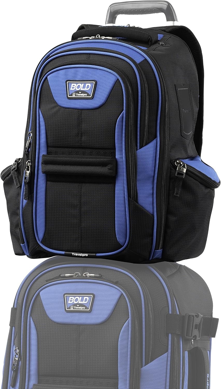 image:imageTravelpro Bold Lightweight Rugged Backpack GreyBlackBlueBlack