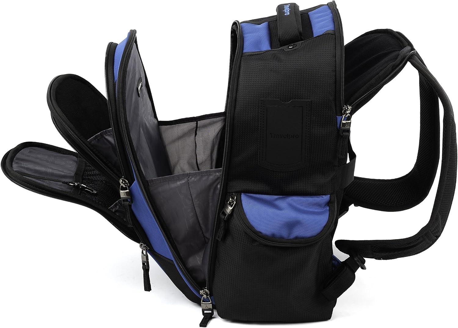 image:imageTravelpro Bold Lightweight Rugged Backpack GreyBlackBlueBlack