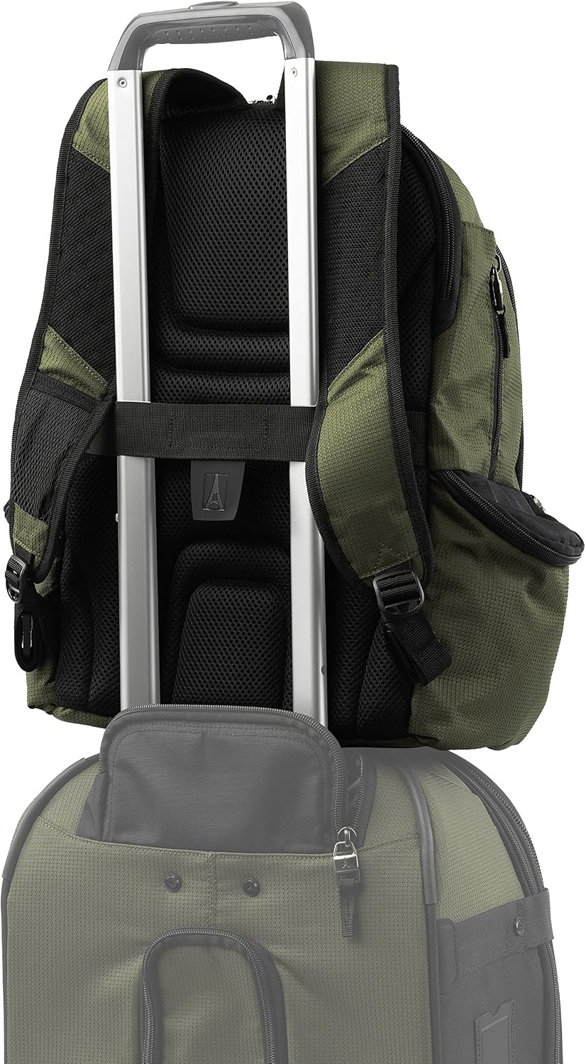 image:imageTravelpro Bold Lightweight Rugged Backpack GreyBlackOliveBlack