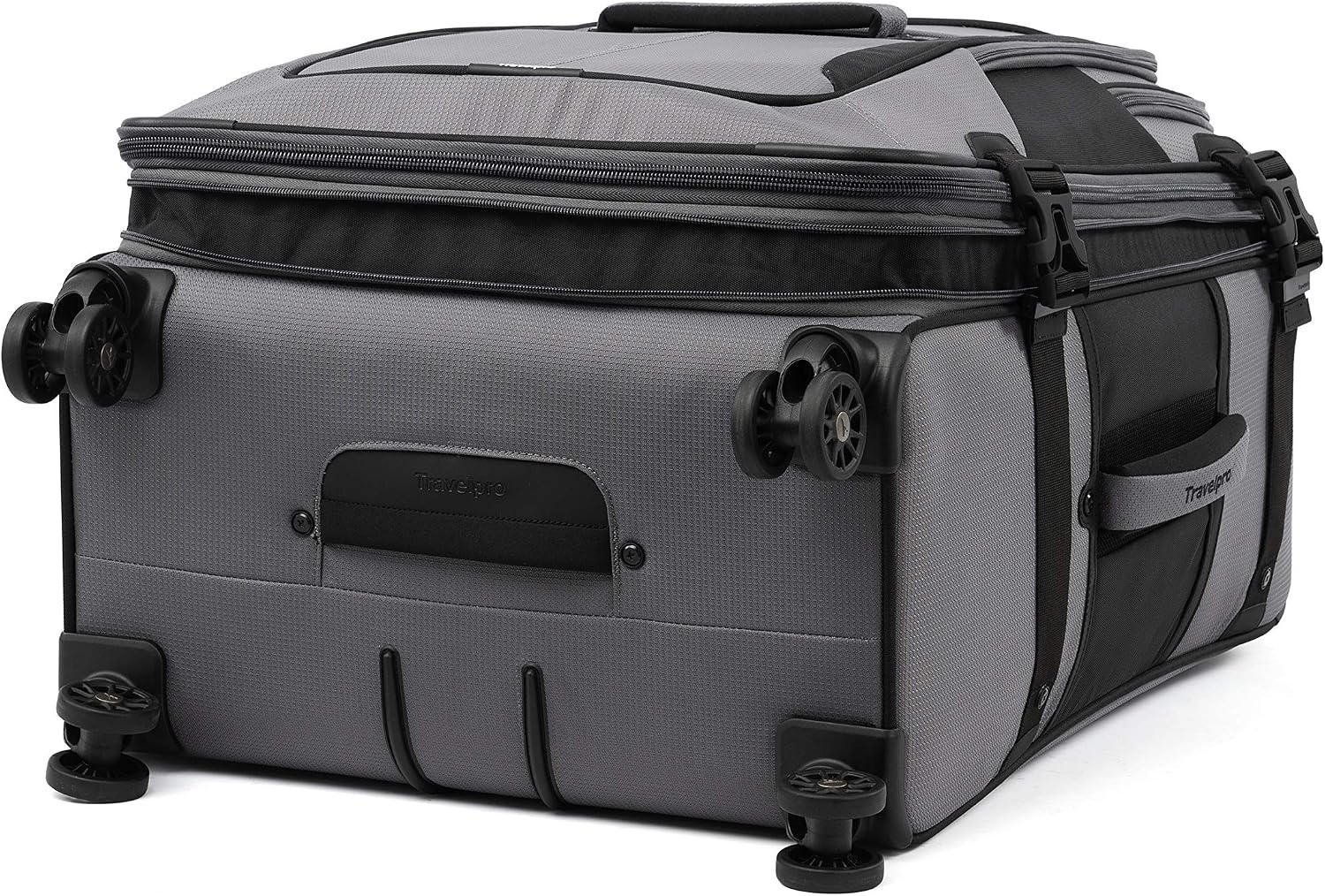image:imageTravelpro Bold Softside CarryOn Luggage Spinner GreyBlack 21InchGreyBlack