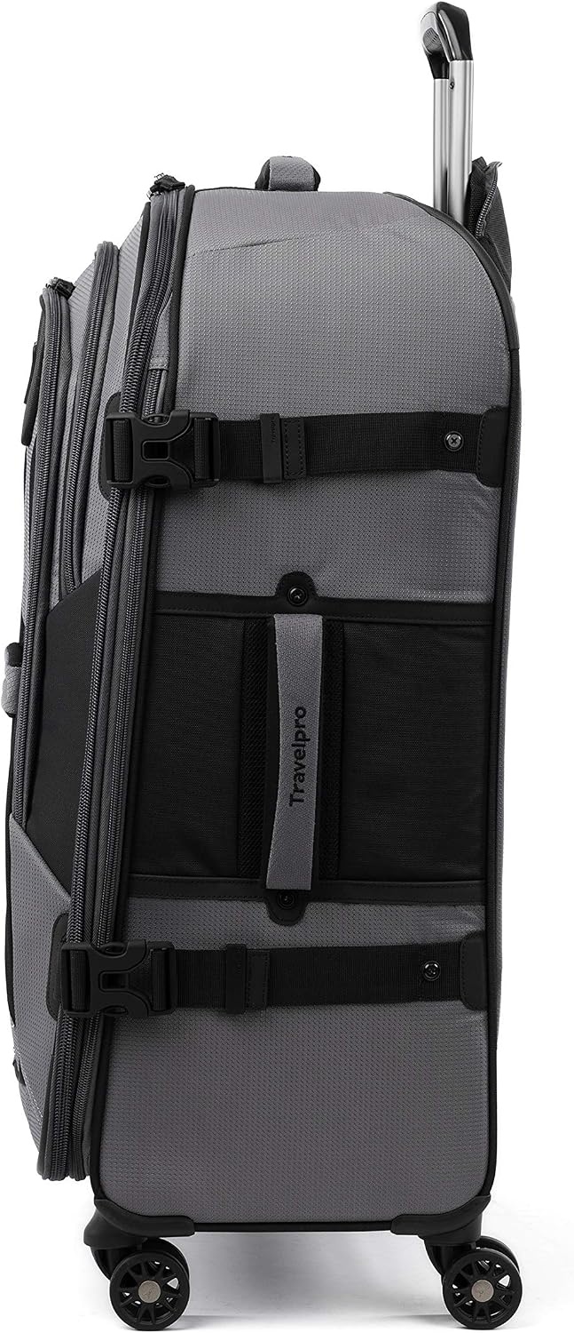 image:imageTravelpro Bold Softside CarryOn Luggage Spinner GreyBlack 21InchGreyBlack