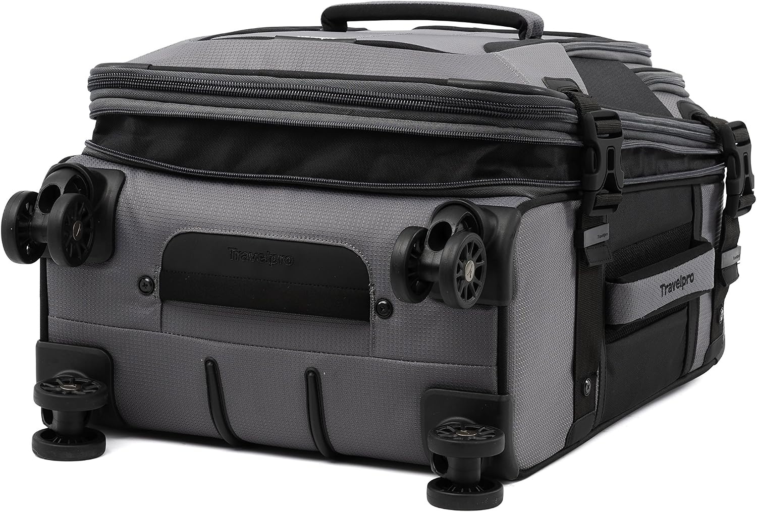 image:imageTravelpro Bold Softside CarryOn Luggage Spinner GreyBlack 21InchGreyBlack