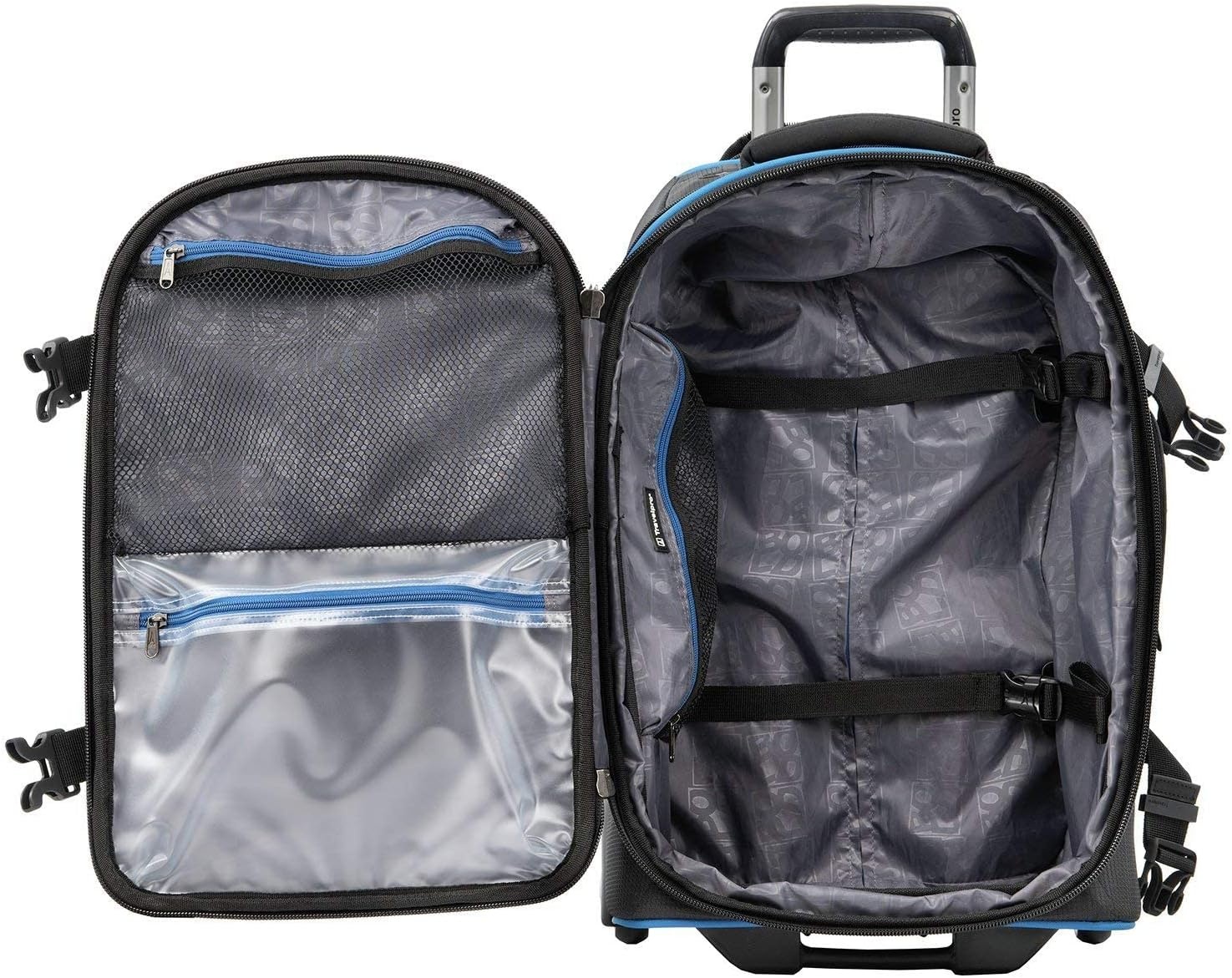 image:imageTravelpro Bold Softside CarryOn Rollaboard GreyBlack 2Piece SetBlueBlack