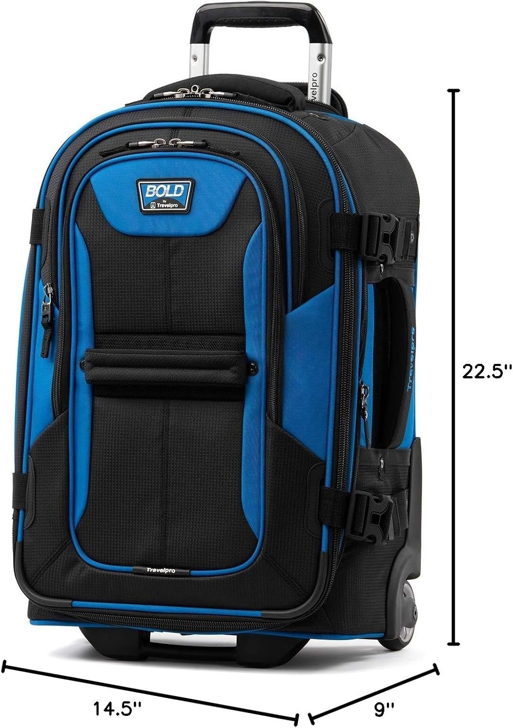 image:imageTravelpro Bold Softside CarryOn Rollaboard GreyBlack 2Piece SetBlueBlack