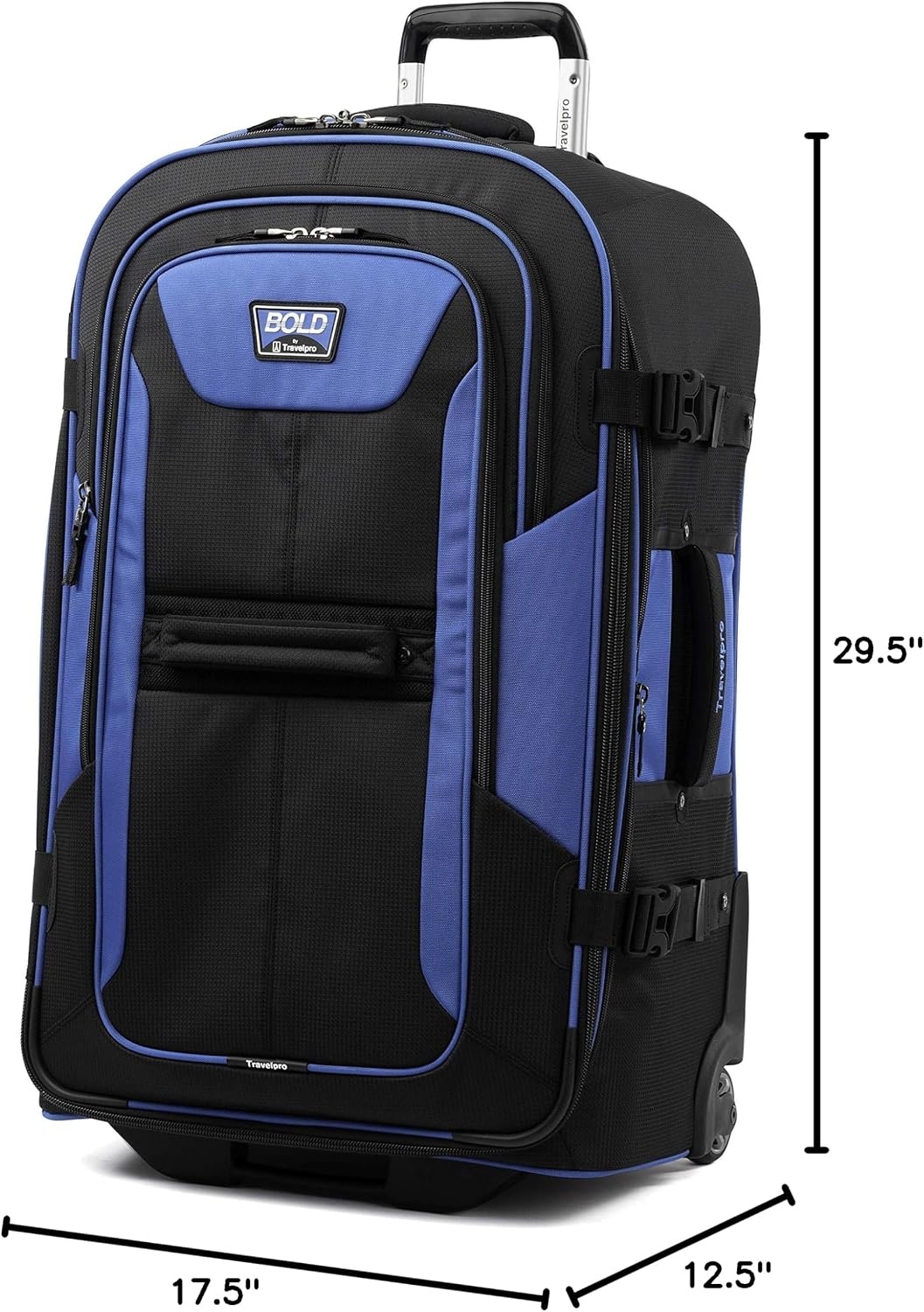 image:imageTravelpro Bold Softside CarryOn Rollaboard GreyBlack 2Piece SetBlueBlack
