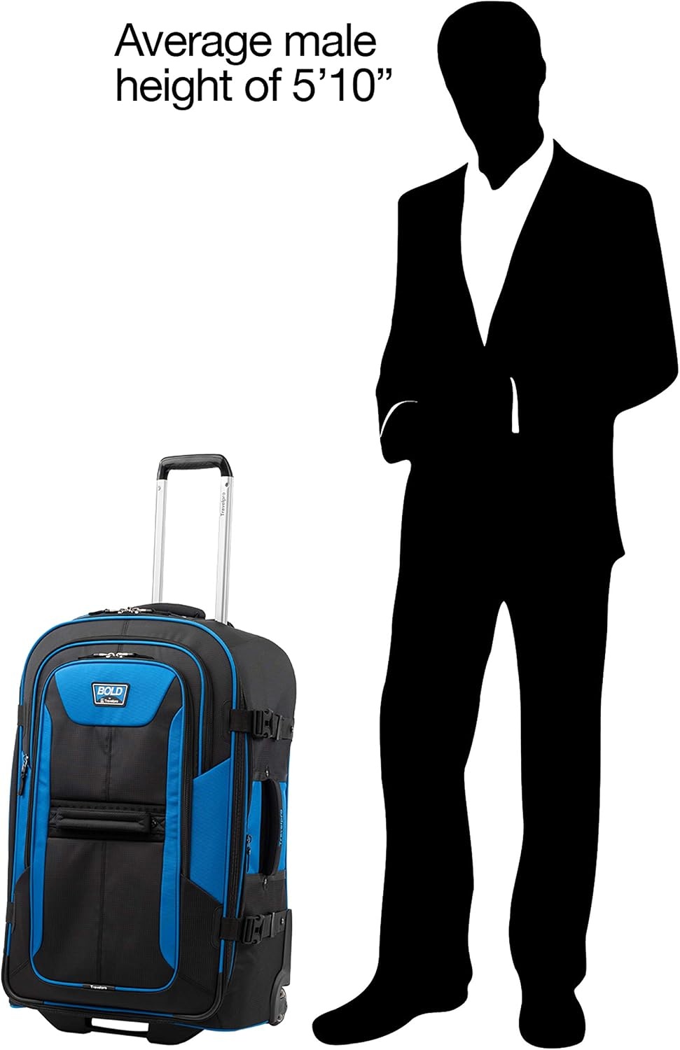 image:imageTravelpro Bold Softside CarryOn Rollaboard GreyBlack 2Piece SetBlueBlack