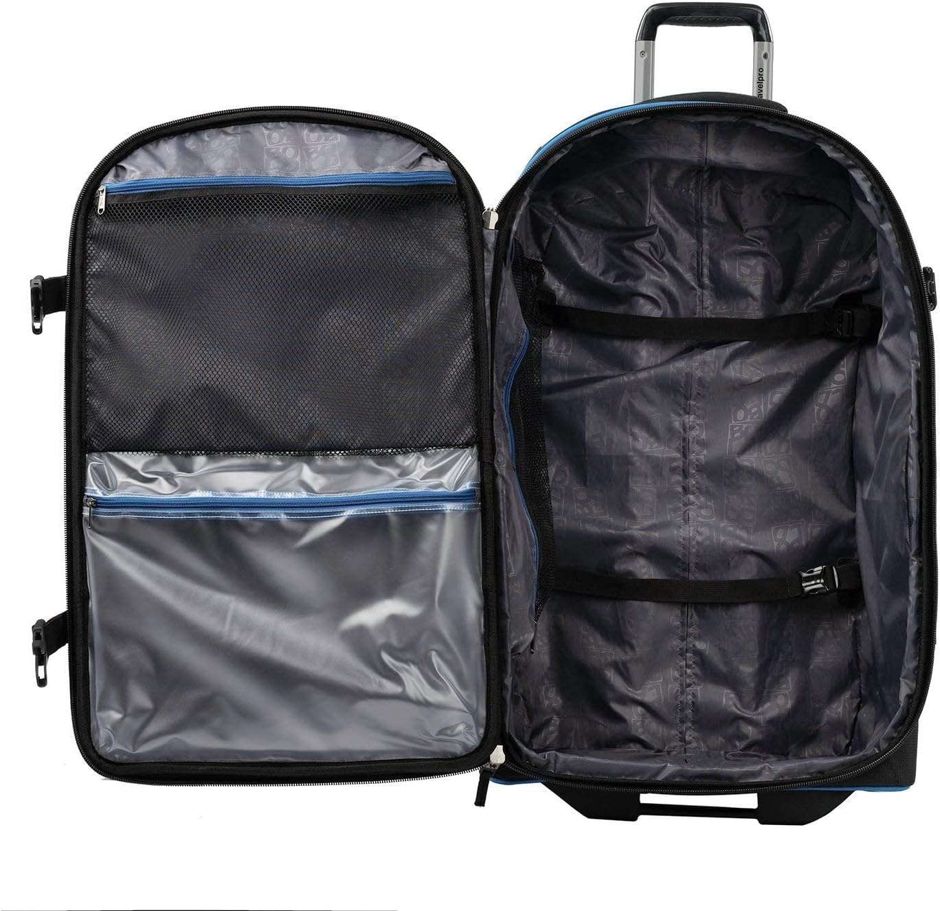 image:imageTravelpro Bold Softside CarryOn Rollaboard GreyBlack 2Piece SetBlueBlack
