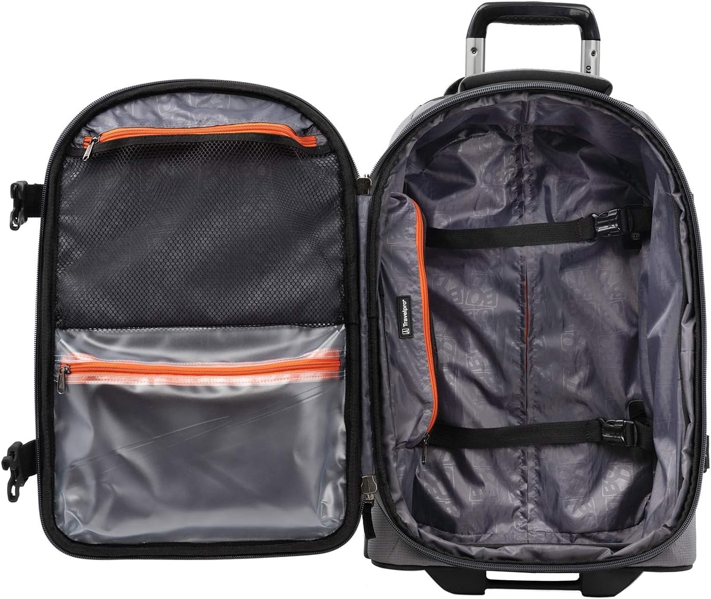 image:imageTravelpro Bold Softside CarryOn Rollaboard GreyBlack 2Piece SetGreyBlack
