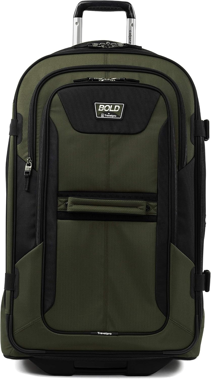 image:imageTravelpro Bold Softside CarryOn Rollaboard GreyBlack 2Piece SetOliveBlack