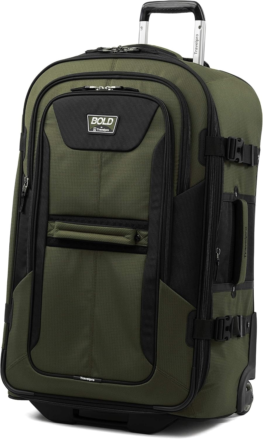 image:imageTravelpro Bold Softside CarryOn Rollaboard GreyBlack 2Piece SetOliveBlack