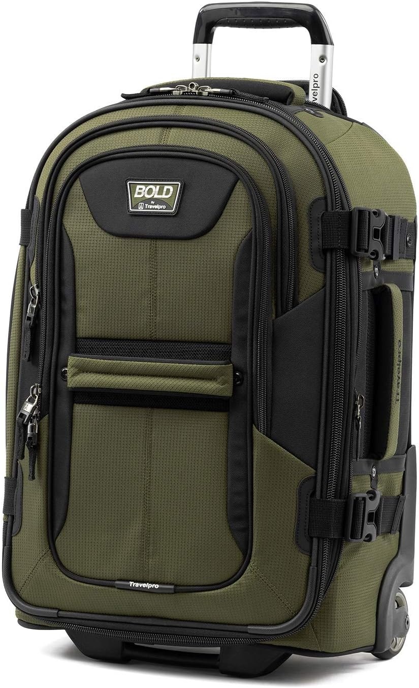 image:imageTravelpro Bold Softside CarryOn Rollaboard GreyBlack 2Piece SetOliveBlack