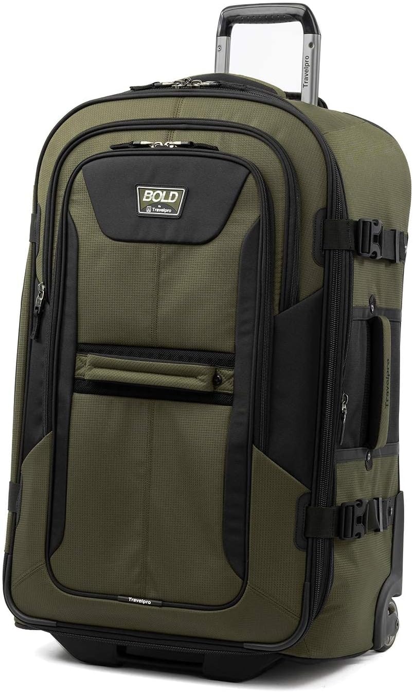 image:imageTravelpro Bold Softside CarryOn Rollaboard GreyBlack 2Piece SetOliveBlack