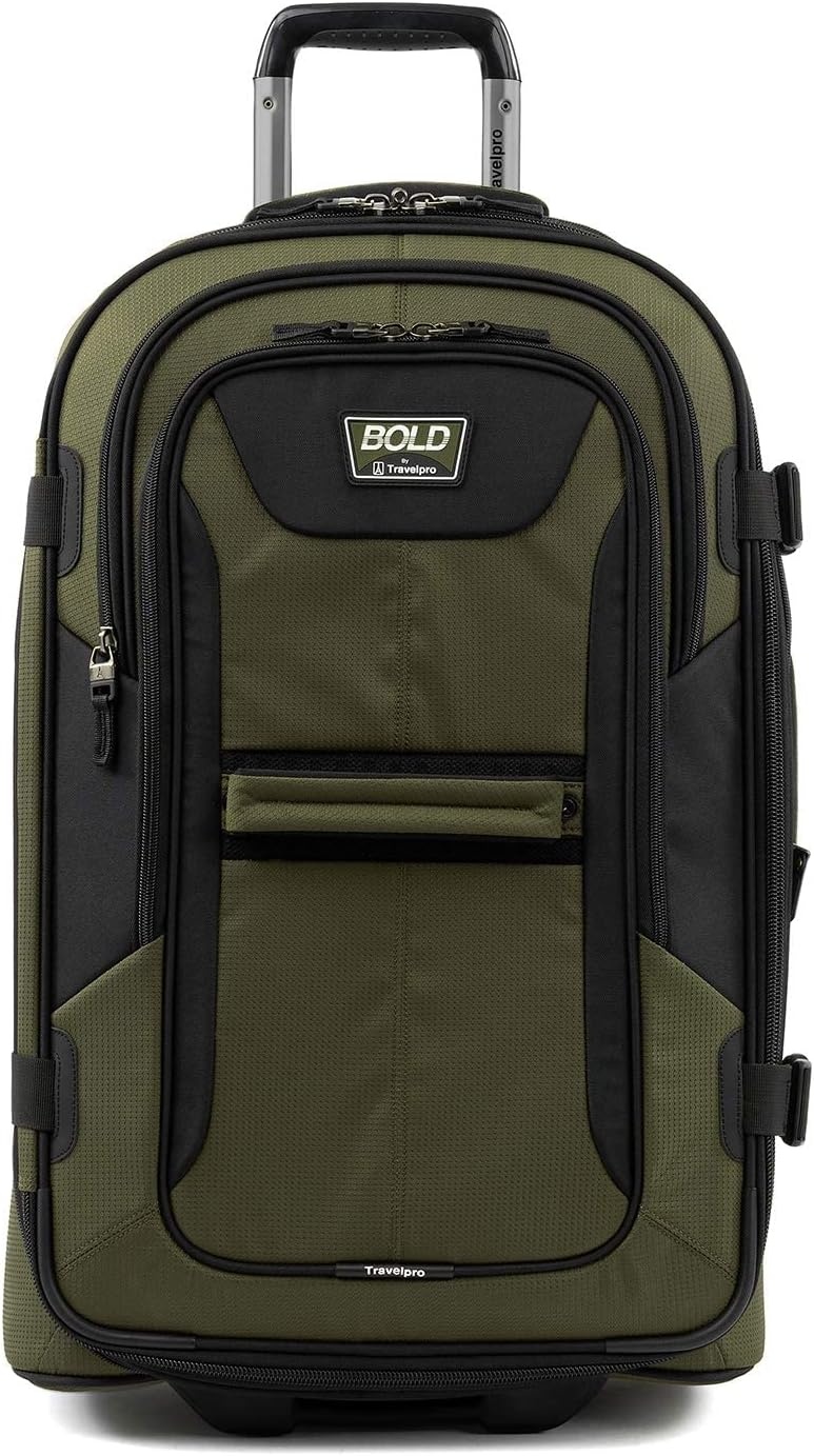 image:imageTravelpro Bold Softside CarryOn Rollaboard GreyBlack 2Piece SetOliveBlack