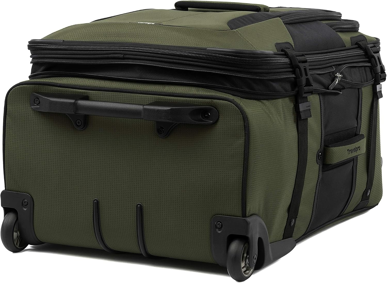 image:imageTravelpro Bold Softside CarryOn Rollaboard GreyBlack 2Piece SetOliveBlack