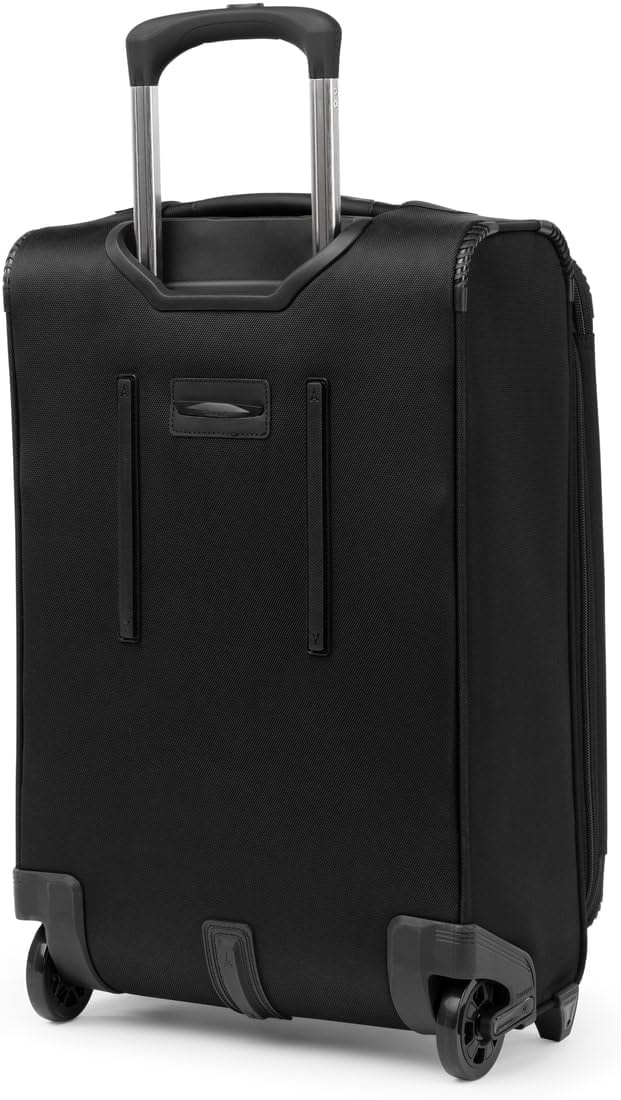 image:imageTravelpro Crew Classic Softside CarryOn Luggage Grey 22Inch Lightweight amp Expandable 2Wheel Upright Rollaboard With Multiple Pockets amp Organization Men amp WomenBlack