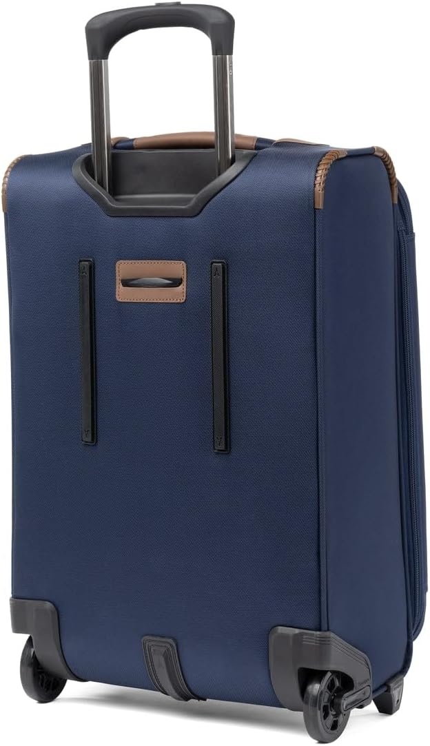 image:imageTravelpro Crew Classic Softside CarryOn Luggage Grey 22Inch Lightweight amp Expandable 2Wheel Upright Rollaboard With Multiple Pockets amp Organization Men amp WomenPatriot Blue