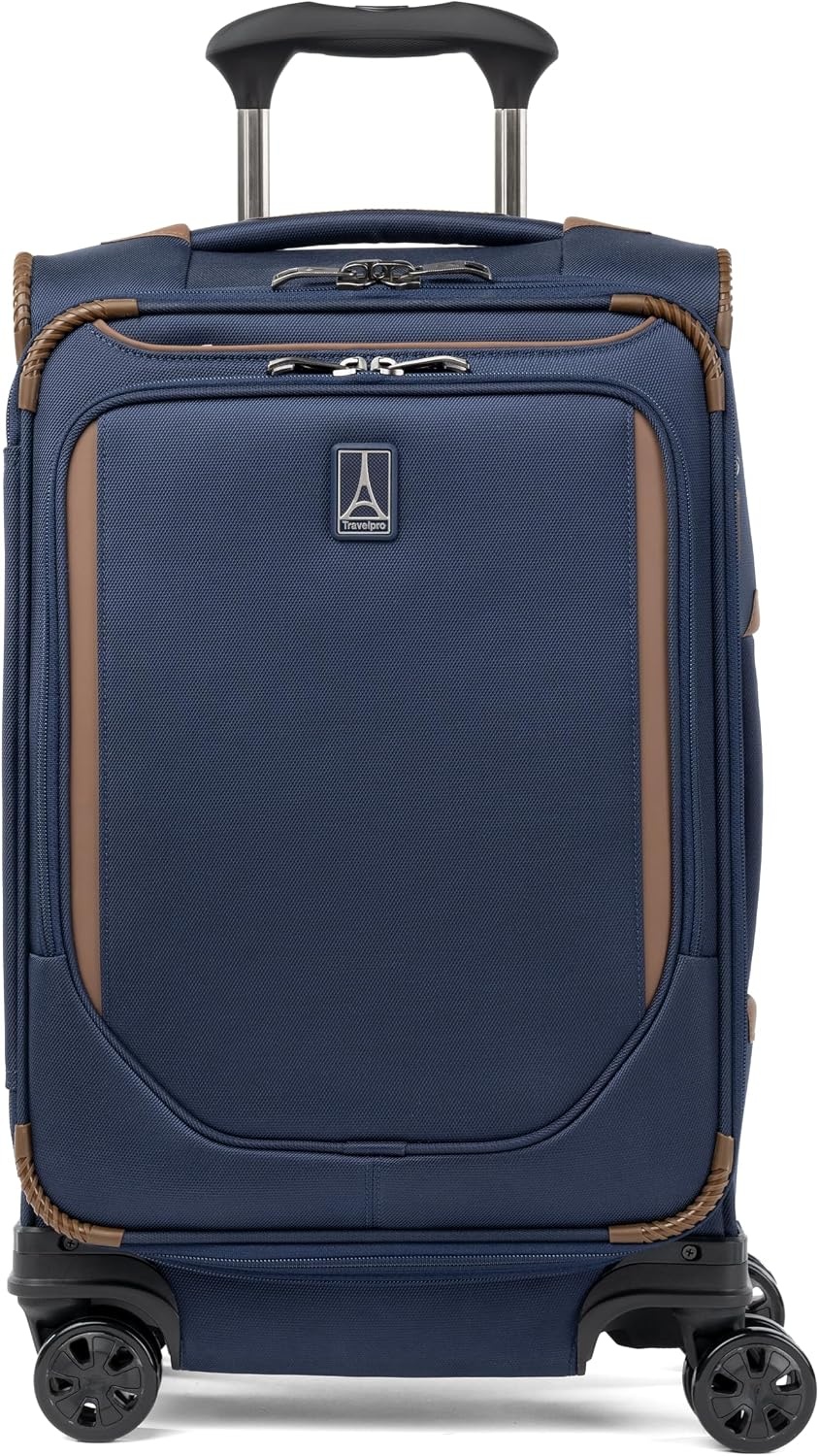 image:imageTravelpro Crew Classic Softside Checked Luggage Black 29Inch Large Checked Suitcase Lightweight amp Expandable With 8 Spinner Wheels TSA Lock amp Multiple Interior Pockets Men amp WomenPatriot Blue