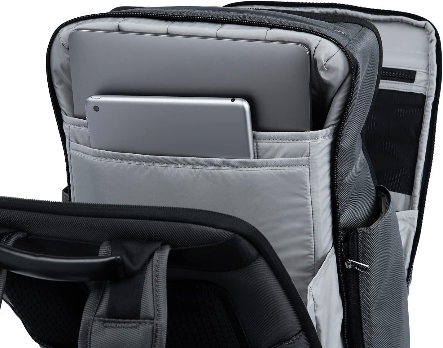 image:imageTravelpro Crew Executive Choice 3 Large Travel Laptop Backpack Blue Fits 156Inch Laptops amp Tablets USBA amp C Ports WaterResistant Nylon Men amp WomenTitanium Grey
