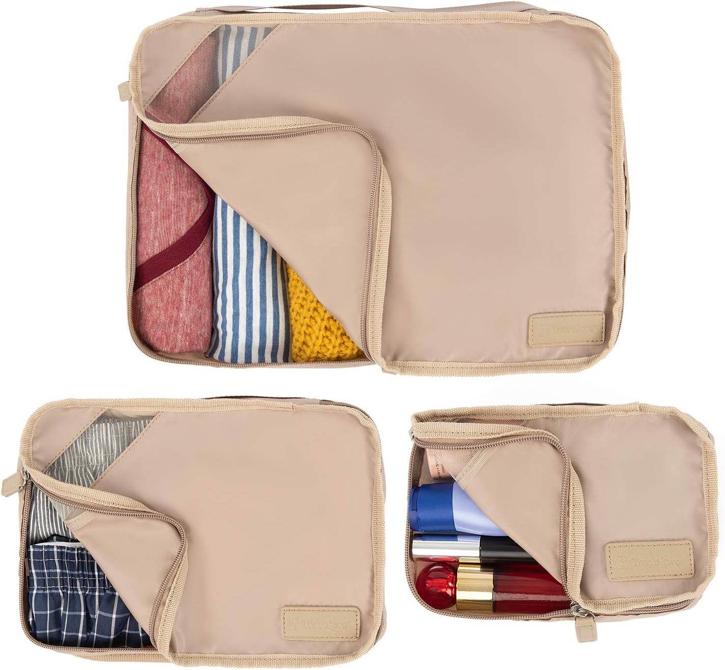 image:imageTravelpro EssentialsPacking Cubes Khaki 3Pack SMLKhaki
