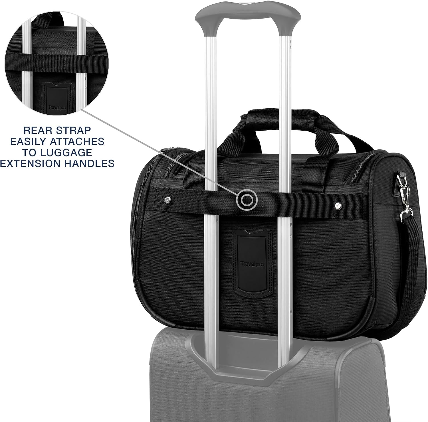 image:imageTravelpro Maxlite 5 Softside 2pc Set Expandable Carry On Luggage with 4 Spinner WheelsSoft Underseat Tote Lightweight Suitcase Men and Women Black