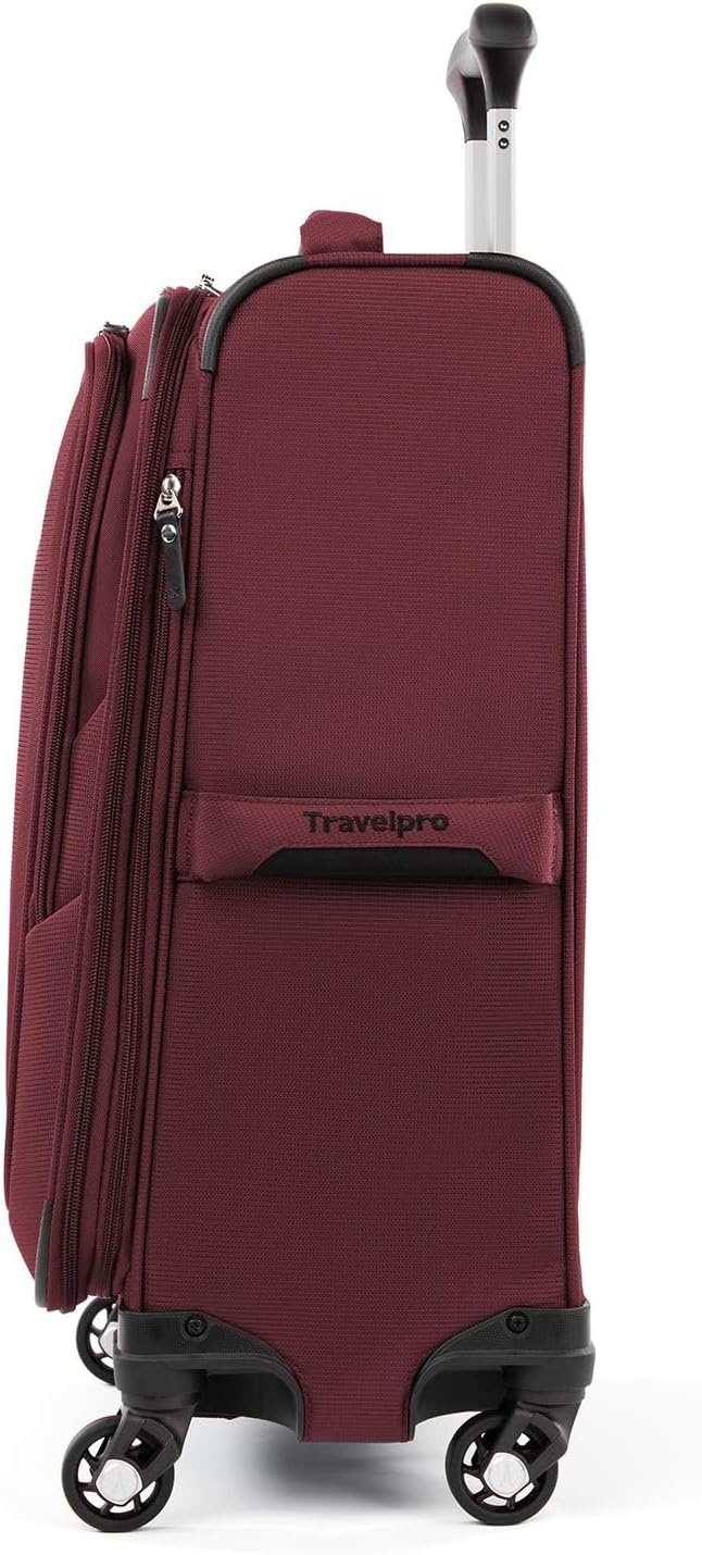 image:imageTravelpro Maxlite 5 Softside 2pc Set Expandable Carry On Luggage with 4 Spinner WheelsSoft Underseat Tote Lightweight Suitcase Men and Women Slate GreenBurgundy