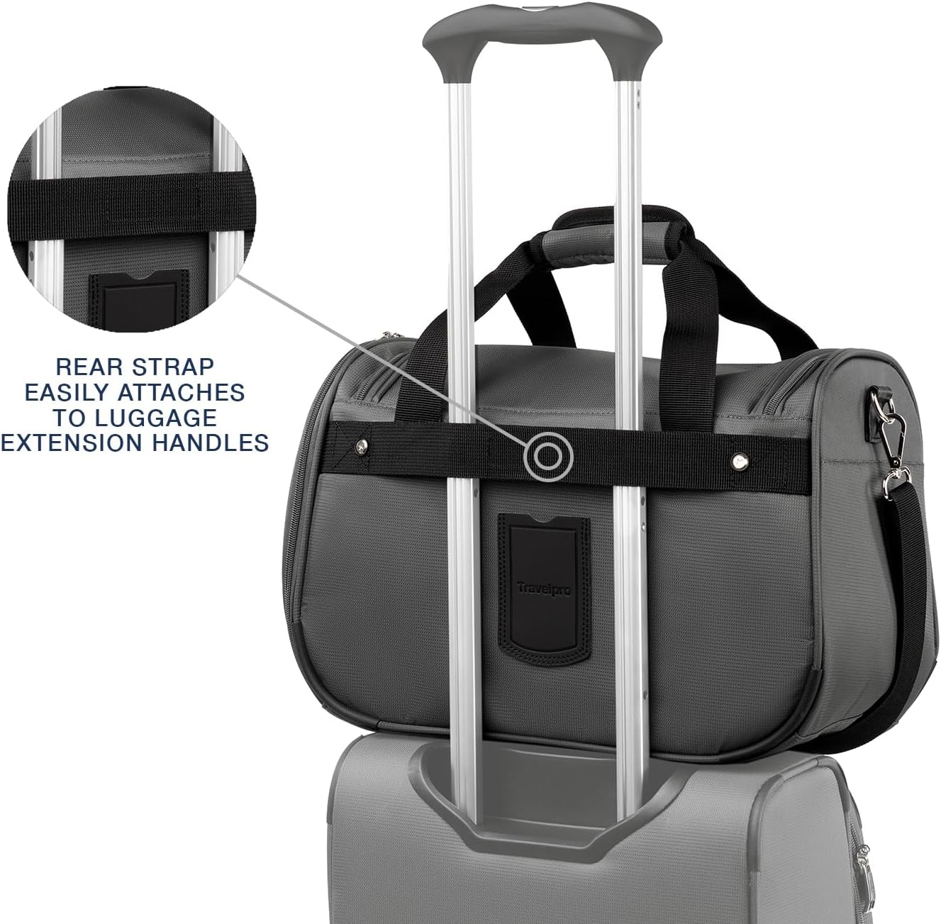 image:imageTravelpro Maxlite 5 Softside 2pc Set Expandable Carry On Luggage with 4 Spinner WheelsSoft Underseat Tote Lightweight Suitcase Men and Women Slate GreenShadow Grey