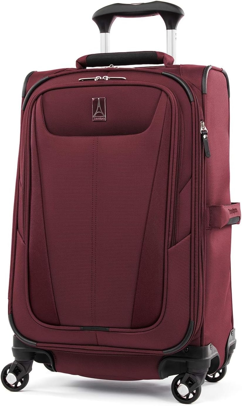 image:imageTravelpro Maxlite 5 Softside 2pc Set Expandable Carry On Luggage with 4 Spinner WheelsSoft Underseat Tote Lightweight Suitcase Men and Women Slate GreenBurgundy