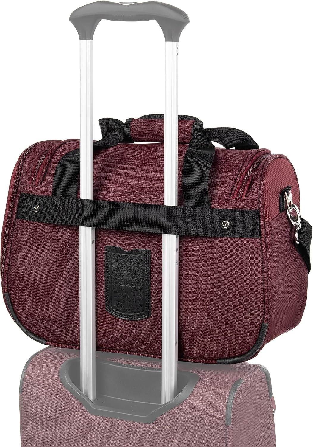 image:imageTravelpro Maxlite 5 Softside 2pc Set Expandable Carry On Luggage with 4 Spinner WheelsSoft Underseat Tote Lightweight Suitcase Men and Women Slate GreenBurgundy