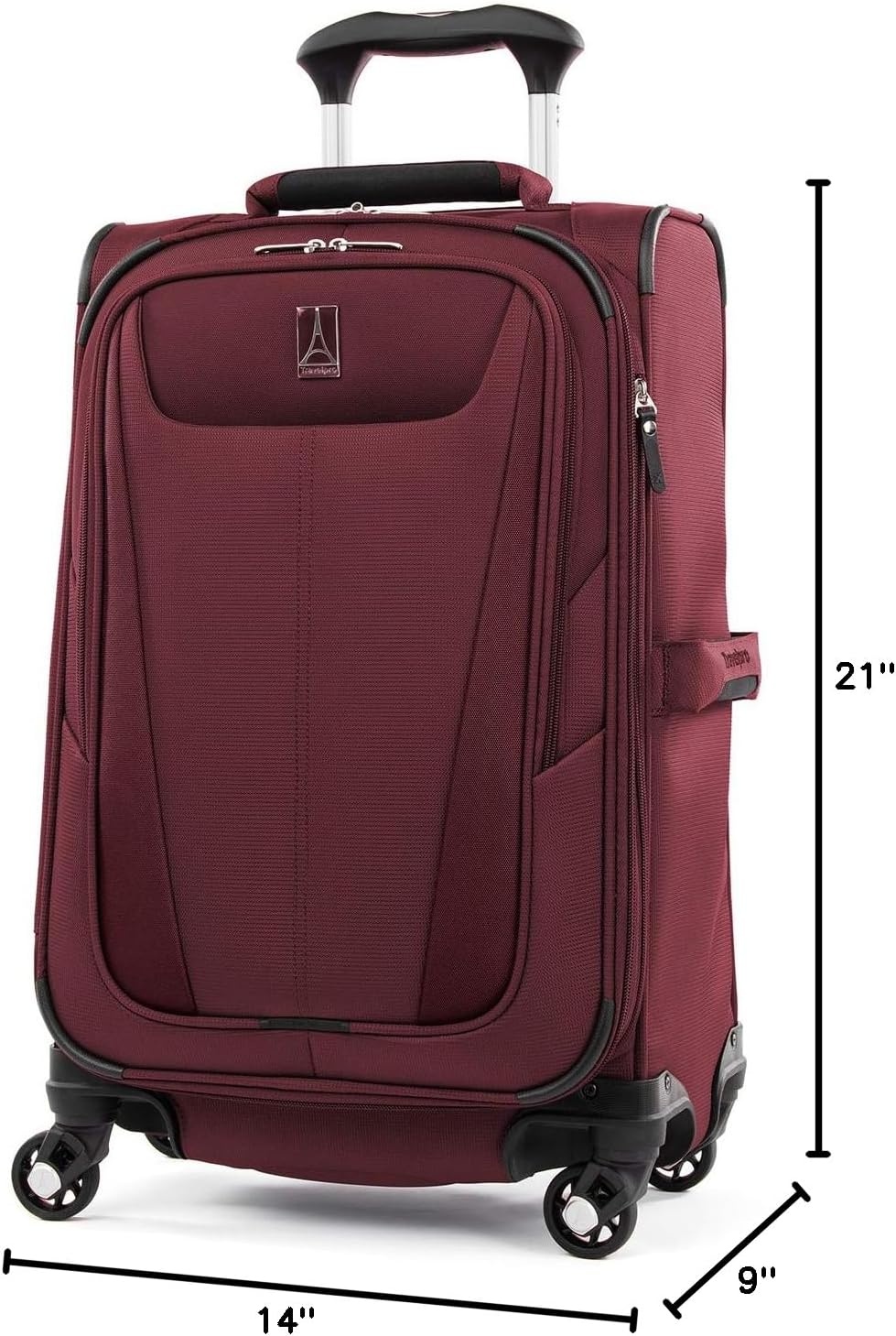 image:imageTravelpro Maxlite 5 Softside 2pc Set Expandable Carry On Luggage with 4 Spinner WheelsSoft Underseat Tote Lightweight Suitcase Men and Women Slate GreenBurgundy