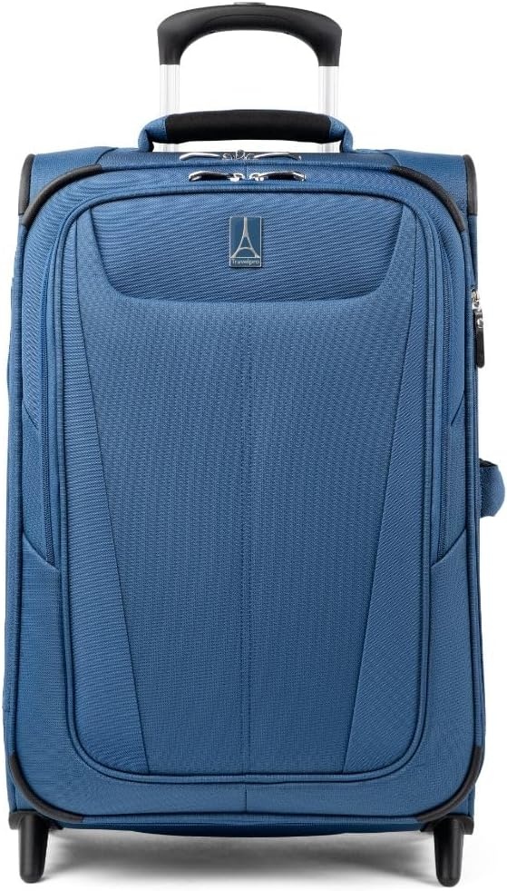 image:imageTravelpro Maxlite 5 Softside CarryOn Luggage Upright Pink 20Inch Expandable 2Wheel Lightweight amp Durable Travel Design for Both Men amp WomenEnsign Blue