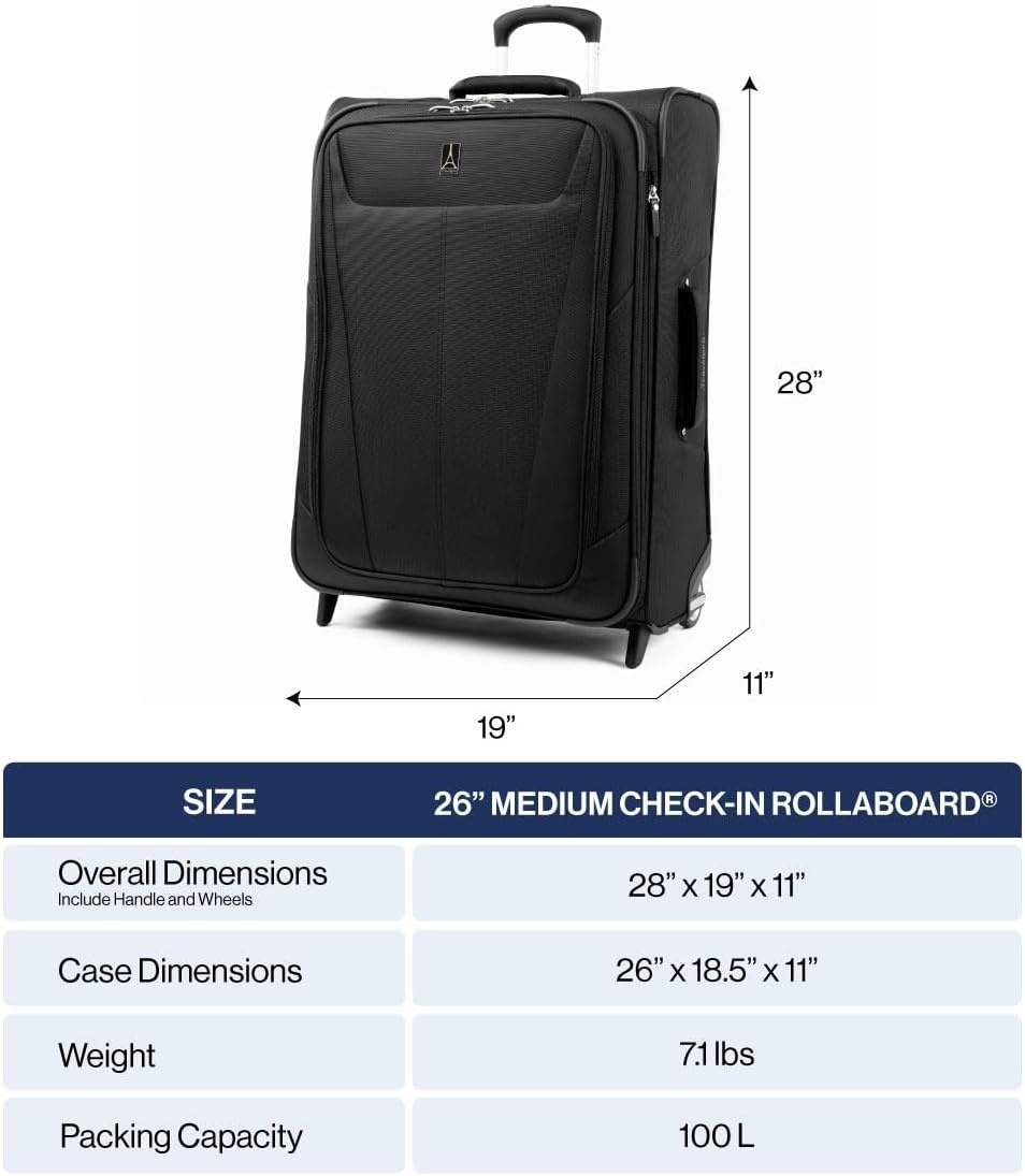 image:imageTravelpro Maxlite 5 Softside CarryOn Luggage Upright Pink 20Inch Expandable 2Wheel Lightweight amp Durable Travel Design for Both Men amp WomenSlate Green