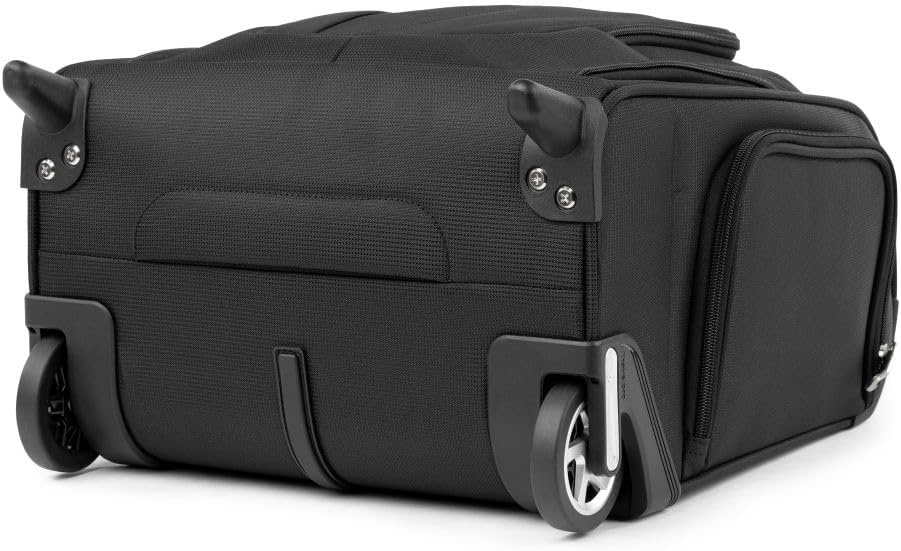 image:imageTravelpro Maxlite 5 Softside CarryOn Underseat Luggage Green 15Inch 2Wheel Rolling Design Personal Item Size Fits Under Airplane Seat Lightweight ConstructionBlack