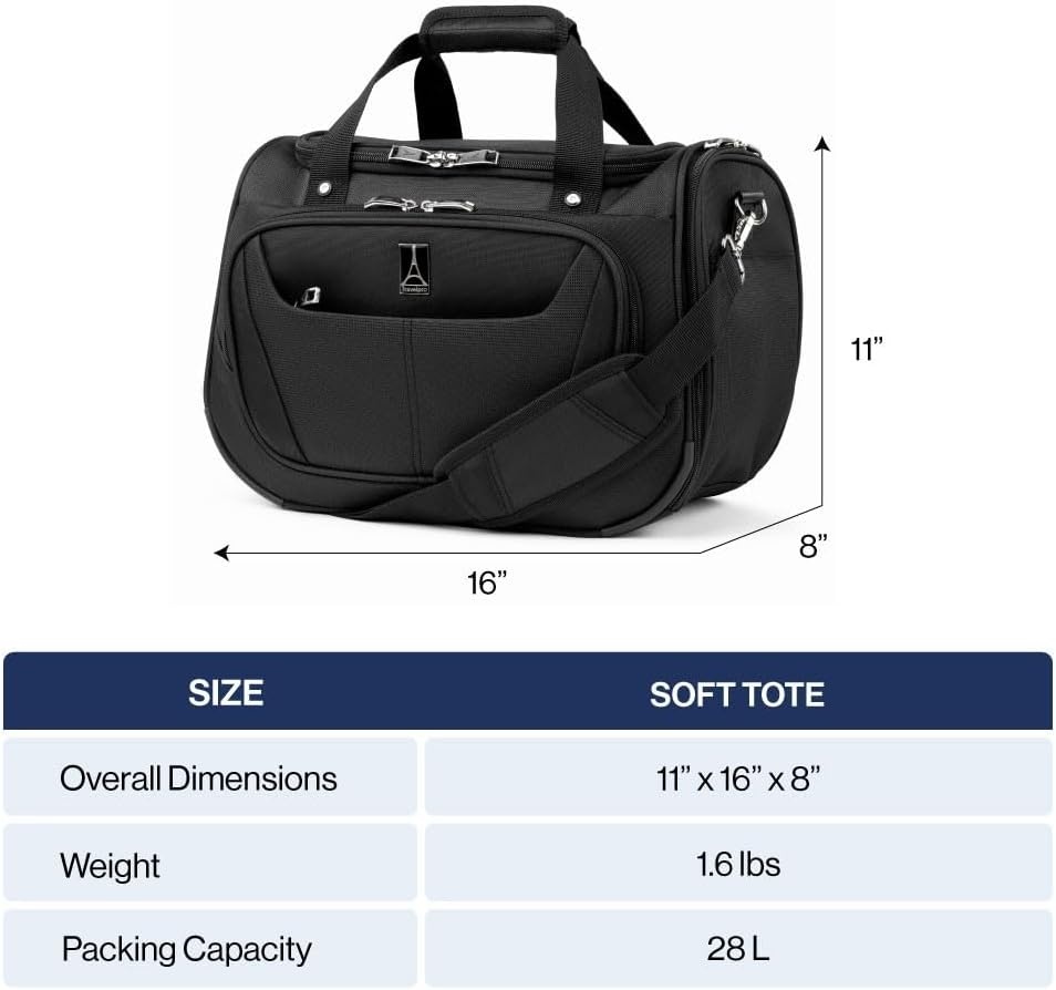 image:imageTravelpro Maxlite 5 Softside Lightweight Underseat CarryOn Travel Tote Overnight Weekender BagForest Green
