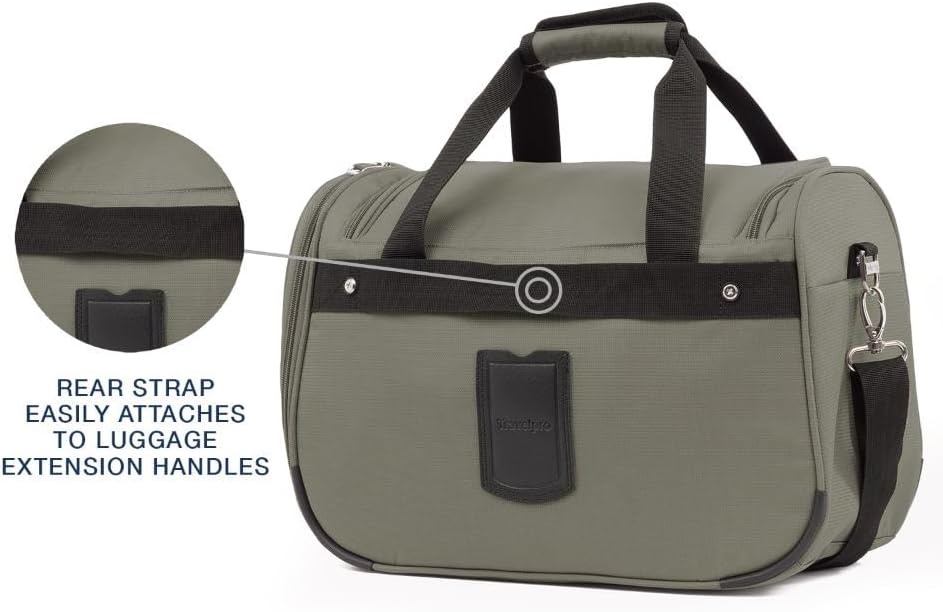 image:imageTravelpro Maxlite 5 Softside Lightweight Underseat CarryOn Travel Tote Overnight Weekender BagSlate Green