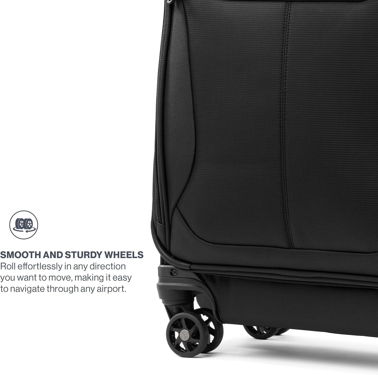 image:imageTravelpro Maxlite 5 Softside Spinner Set Black 2Piece 2125 Includes CarryOn amp Medium Checked Expandable Luggage With 4 Wheels Lightweight amp Versatile Men amp Women