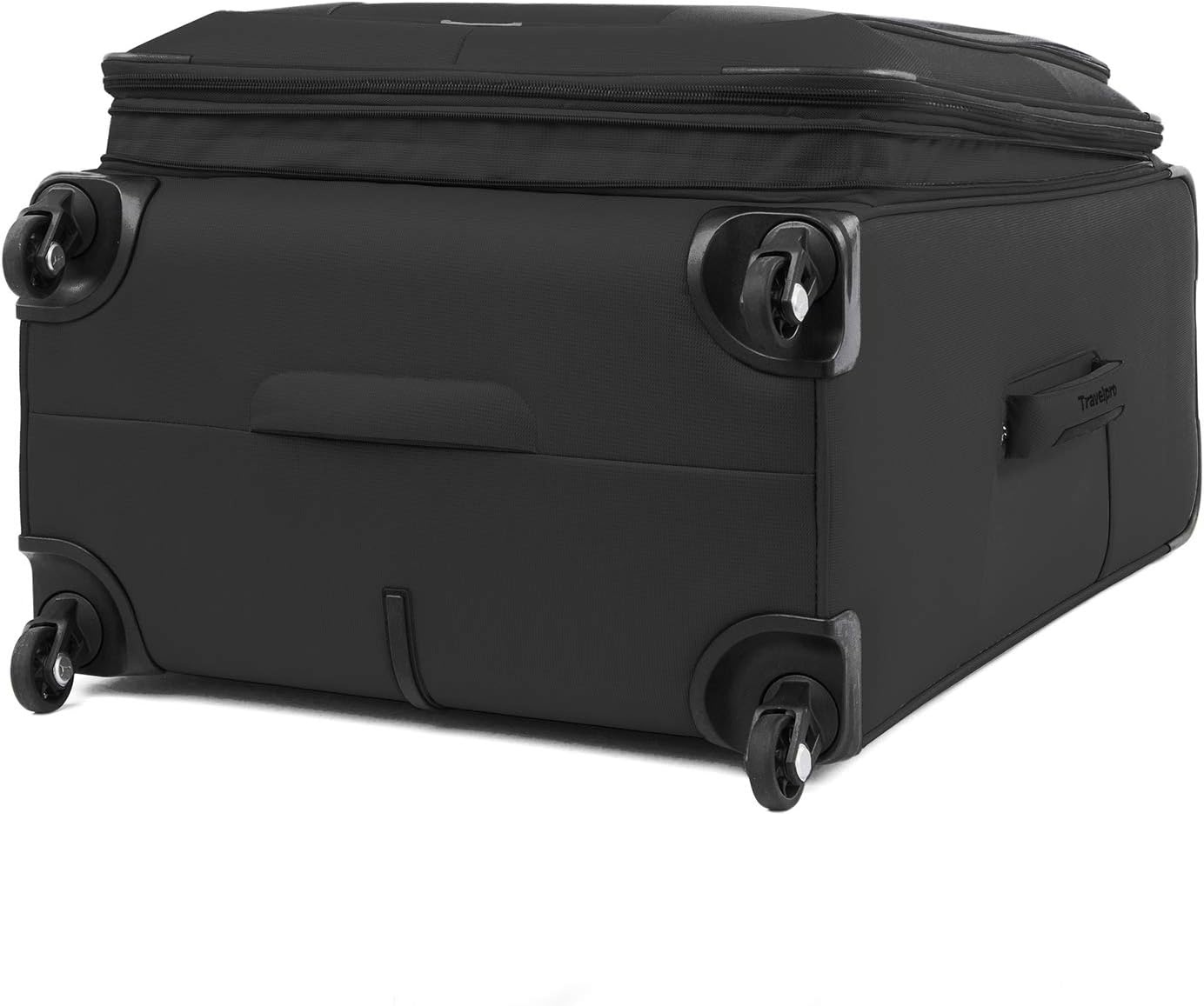 image:imageTravelpro Maxlite 5 Softside Spinner Set Black 2Piece 2129 Includes CarryOn amp Large Checked Expandable Luggage With 4 Wheels Lightweight amp Versatile Men amp Women