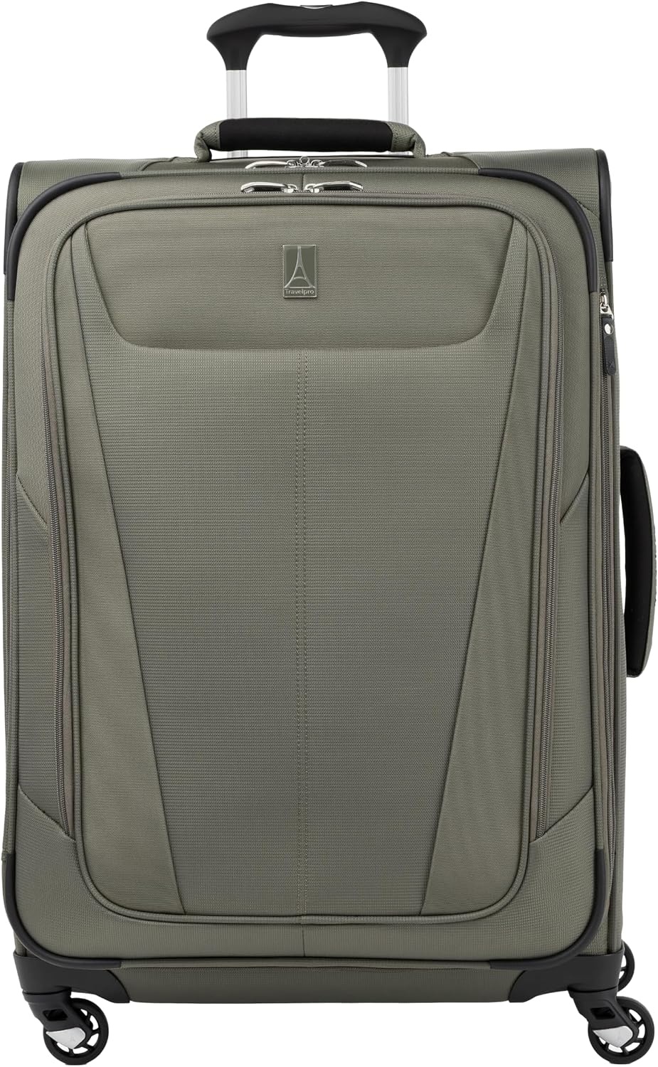 image:imageTravelpro Maxlite 5 Softside Spinner Set Forest 2Piece 2125 Includes CarryOn amp Medium Checked Expandable Luggage With 4 Wheels Lightweight amp Versatile Men amp WomenSlate Green