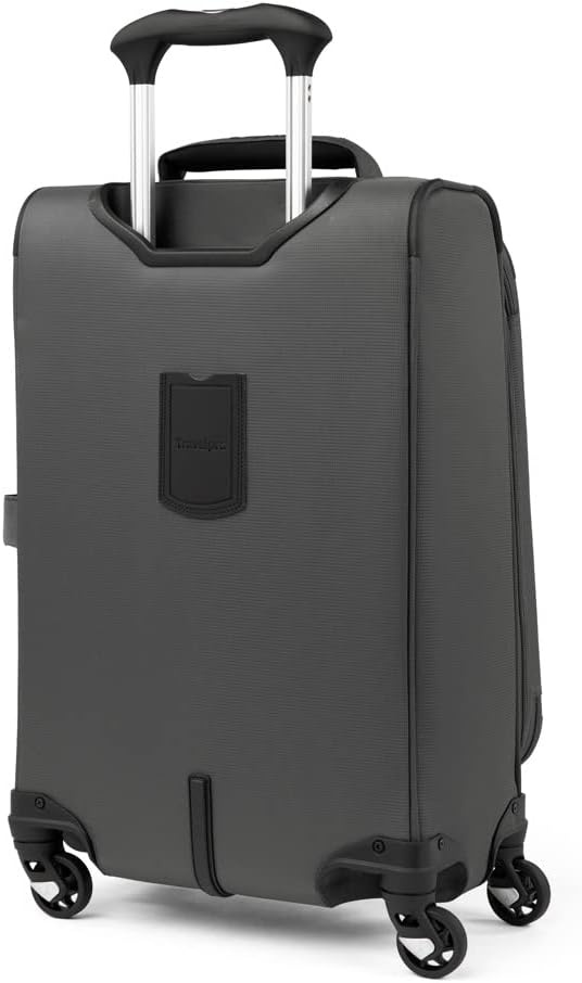 image:imageTravelpro Maxlite 5 Softside Spinner Set Forest 2Piece 2125 Includes CarryOn amp Medium Checked Expandable Luggage With 4 Wheels Lightweight amp Versatile Men amp WomenShadow Grey