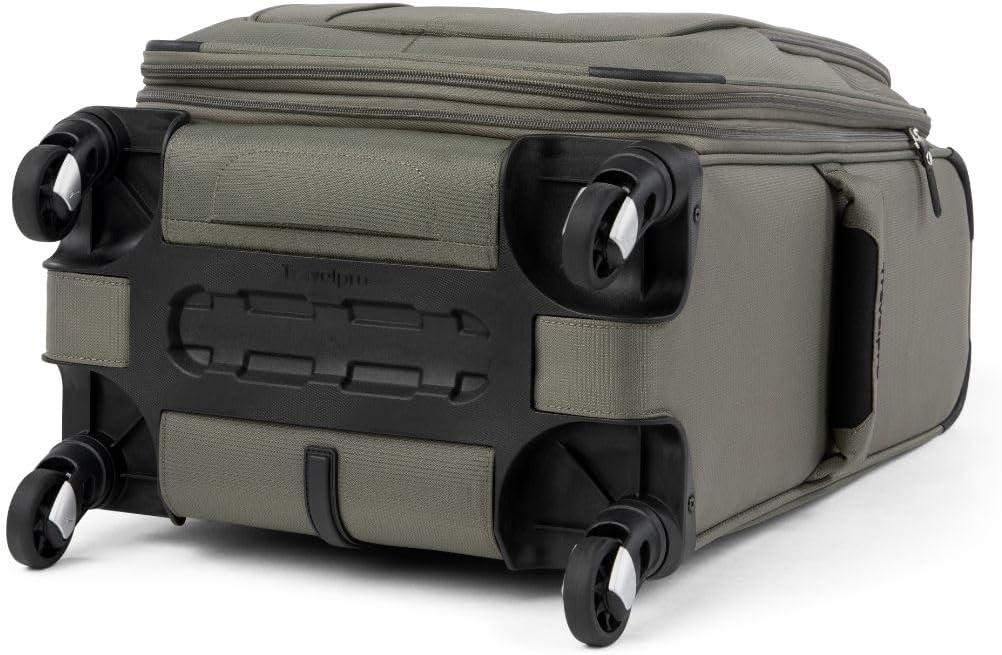 image:imageTravelpro Maxlite 5 Softside Spinner Set Forest 2Piece 2125 Includes CarryOn amp Medium Checked Expandable Luggage With 4 Wheels Lightweight amp Versatile Men amp WomenSlate Green