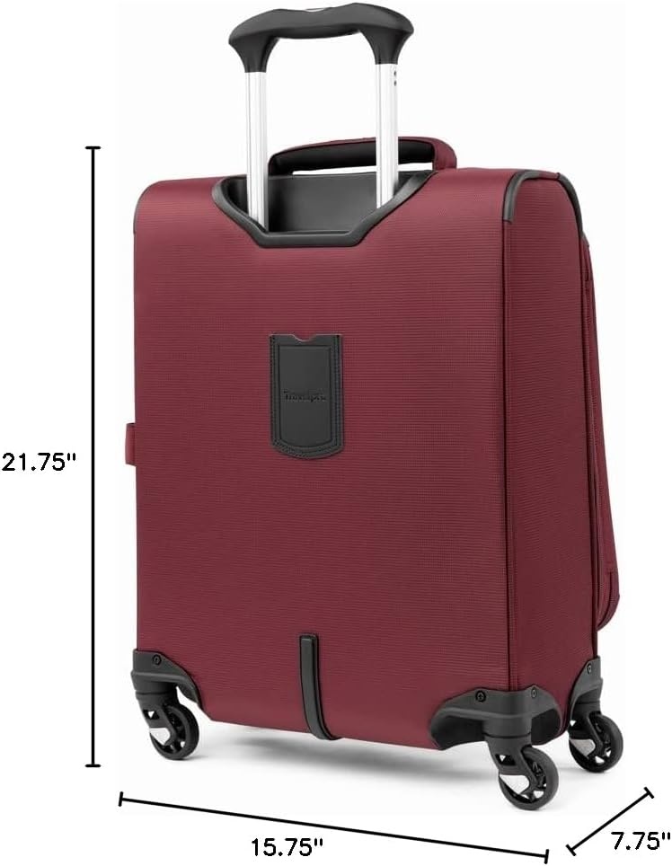 image:imageTravelpro Maxlite 5 Softside Spinner Set Forest 2Piece 2125 Includes CarryOn amp Medium Checked Expandable Luggage With 4 Wheels Lightweight amp Versatile Men amp WomenBurgundy