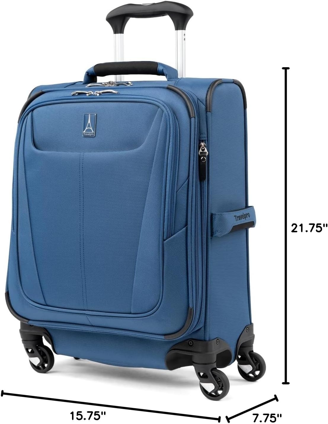 image:imageTravelpro Maxlite 5 Softside Spinner Set Forest 2Piece 2125 Includes CarryOn amp Medium Checked Expandable Luggage With 4 Wheels Lightweight amp Versatile Men amp WomenEnsign Blue