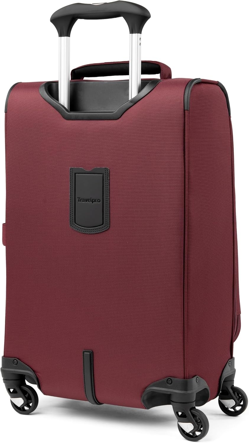 image:imageTravelpro Maxlite 5 Softside Spinner Set Forest 2Piece 2125 Includes CarryOn amp Medium Checked Expandable Luggage With 4 Wheels Lightweight amp Versatile Men amp WomenBurgundy