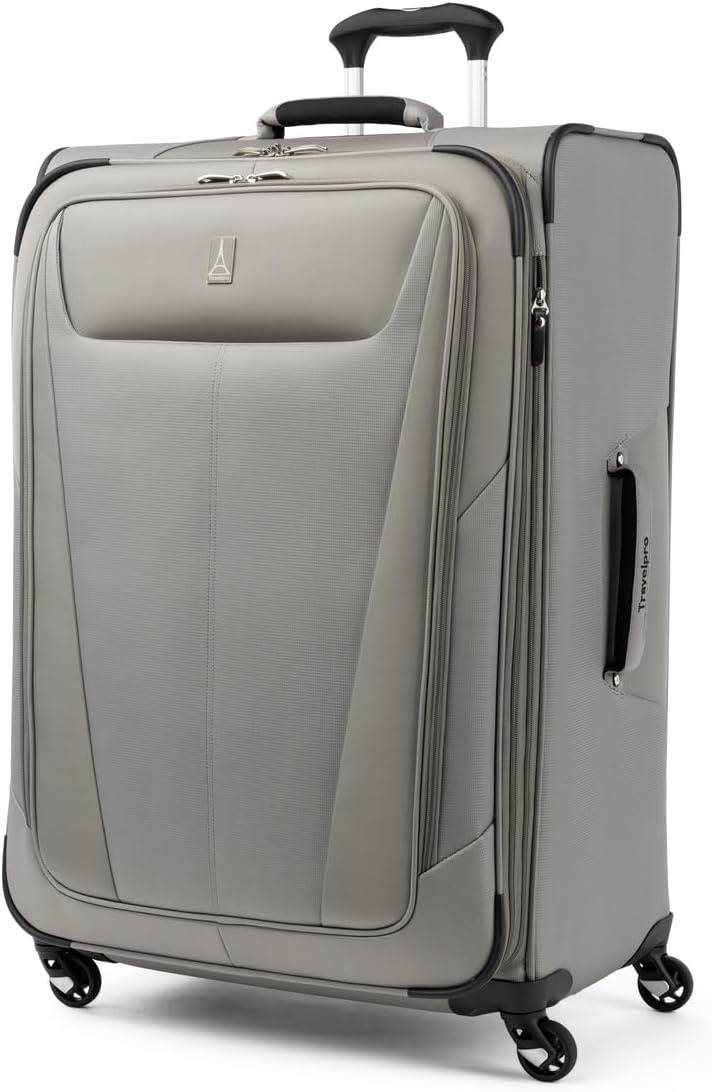image:imageTravelpro Maxlite 5 Softside Spinner Set Forest 2Piece 2125 Includes CarryOn amp Medium Checked Expandable Luggage With 4 Wheels Lightweight amp Versatile Men amp WomenChampagne