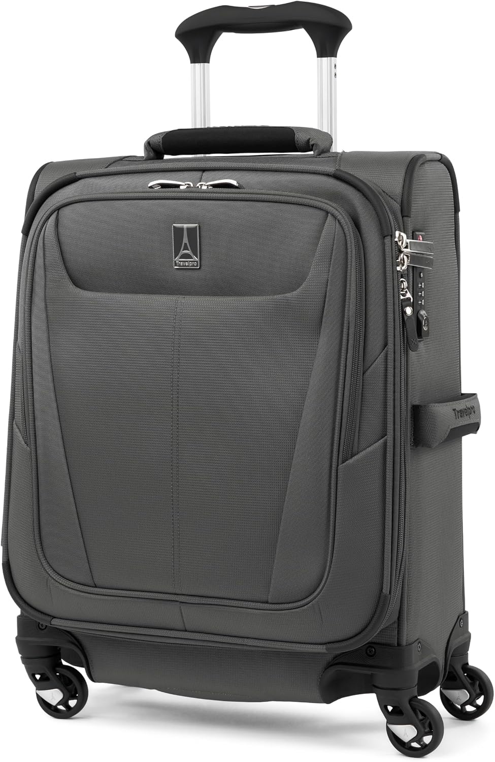 image:imageTravelpro Maxlite 5 Softside Spinner Set Forest 2Piece 2125 Includes CarryOn amp Medium Checked Expandable Luggage With 4 Wheels Lightweight amp Versatile Men amp WomenShadow Grey