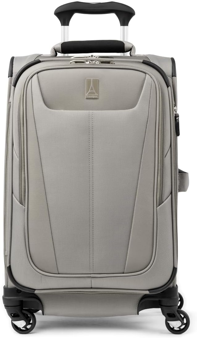 image:imageTravelpro Maxlite 5 Softside Spinner Set Forest 2Piece 2125 Includes CarryOn amp Medium Checked Expandable Luggage With 4 Wheels Lightweight amp Versatile Men amp WomenChampagne